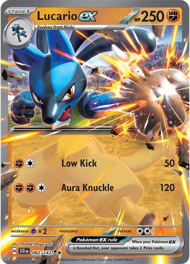 Lucario ex (082/142) [Scarlet & Violet: Stellar Crown] | Total Play