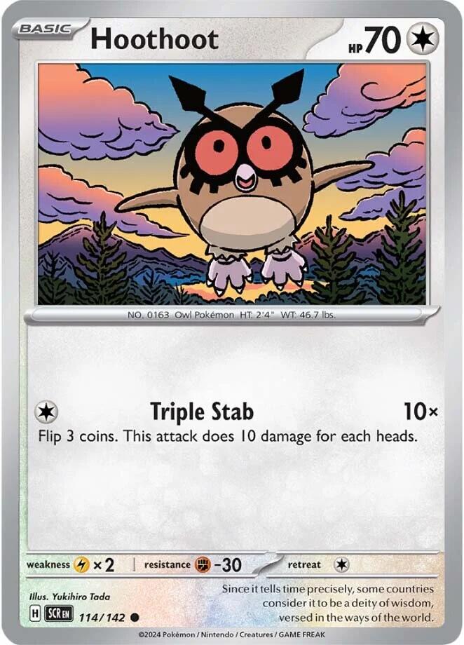 Hoothoot (114/142) [Scarlet & Violet: Stellar Crown] | Total Play
