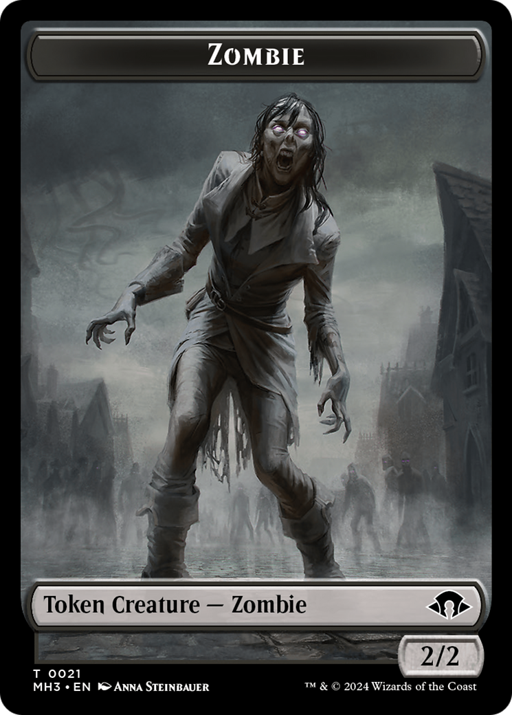 Phyrexian Germ // Zombie Double-Sided Token [Modern Horizons 3 Tokens] | Total Play