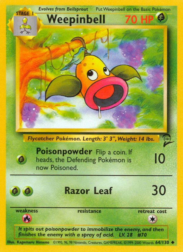 Weepinbell (64/130) [Base Set 2] | Total Play