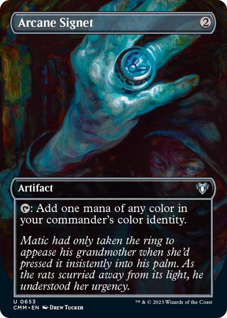 Arcane Signet (Borderless Alternate Art) [Commander Masters] | Total Play