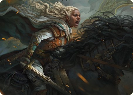 Eowyn, Fearless Knight Art Card [The Lord of the Rings: Tales of Middle-earth Art Series] | Total Play