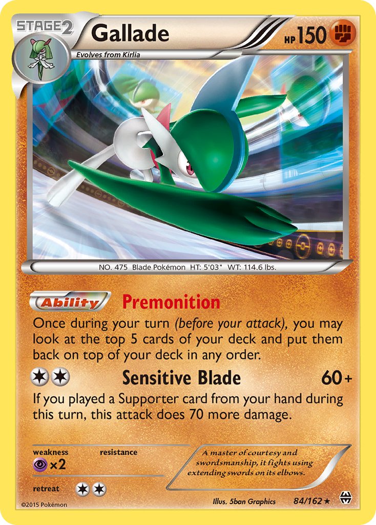 Gallade (84/162) (Cosmos Holo) (Blister Exclusive) [XY: BREAKthrough] | Total Play