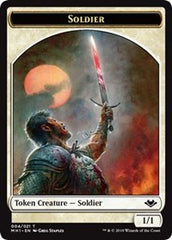 Soldier (004) // Serra the Benevolent Emblem (020) Double-Sided Token [Modern Horizons Tokens] | Total Play