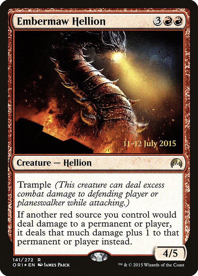 Embermaw Hellion [Magic Origins Prerelease Promos] | Total Play