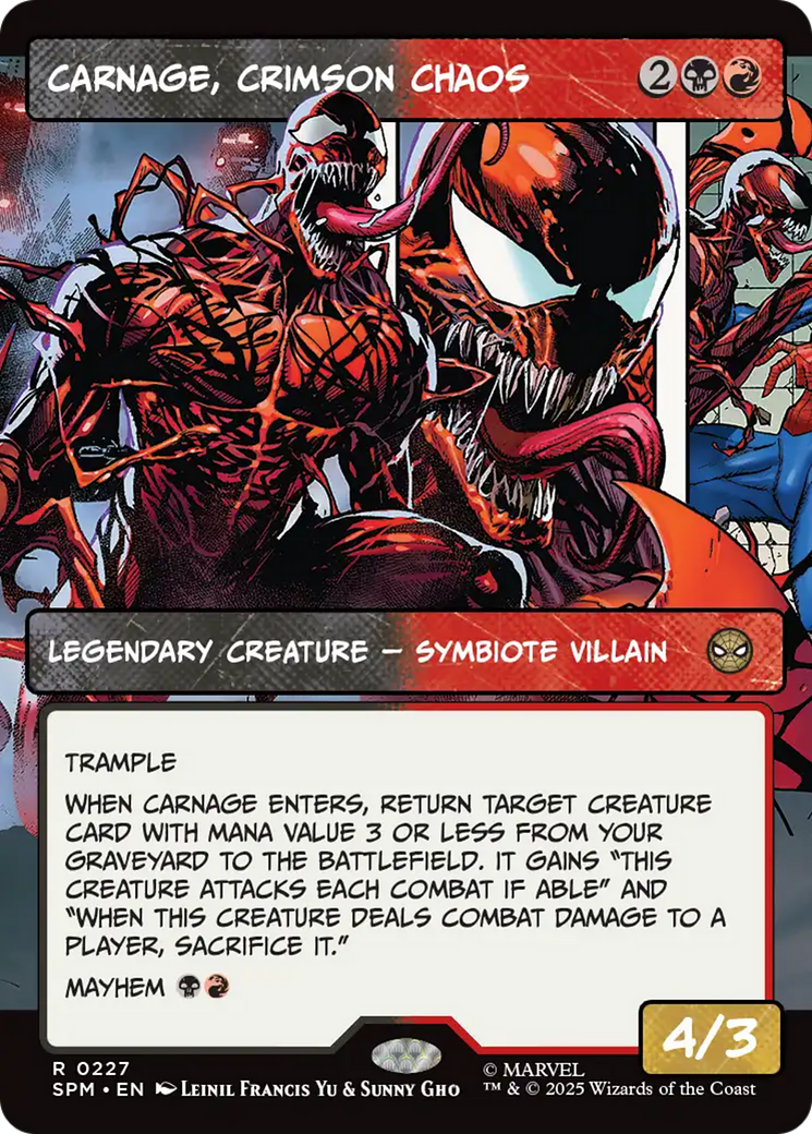 Carnage, Crimson Chaos (Borderless) [Marvel's Spider-Man] | Total Play