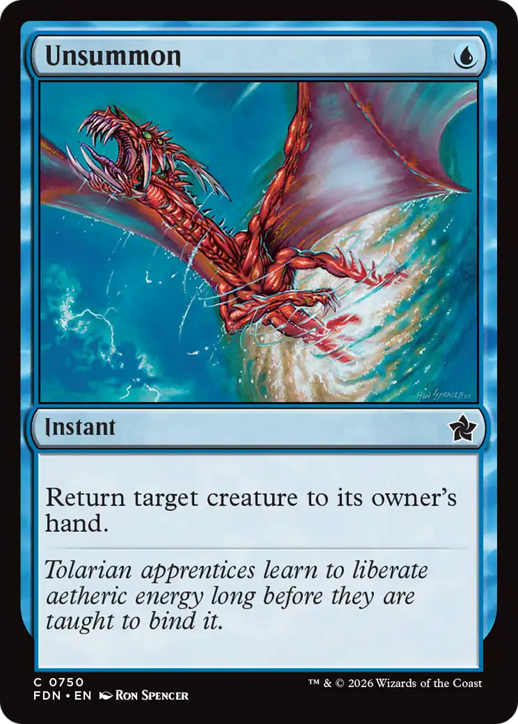 Unsummon (0750) [Foundations] | Total Play