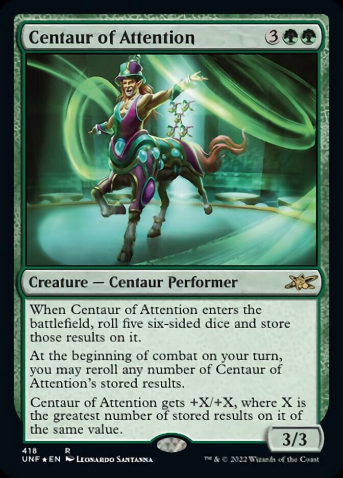 Centaur of Attention (Galaxy Foil) [Unfinity] | Total Play