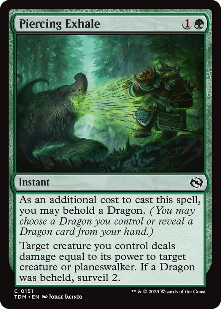 Piercing Exhale [Tarkir: Dragonstorm] | Total Play