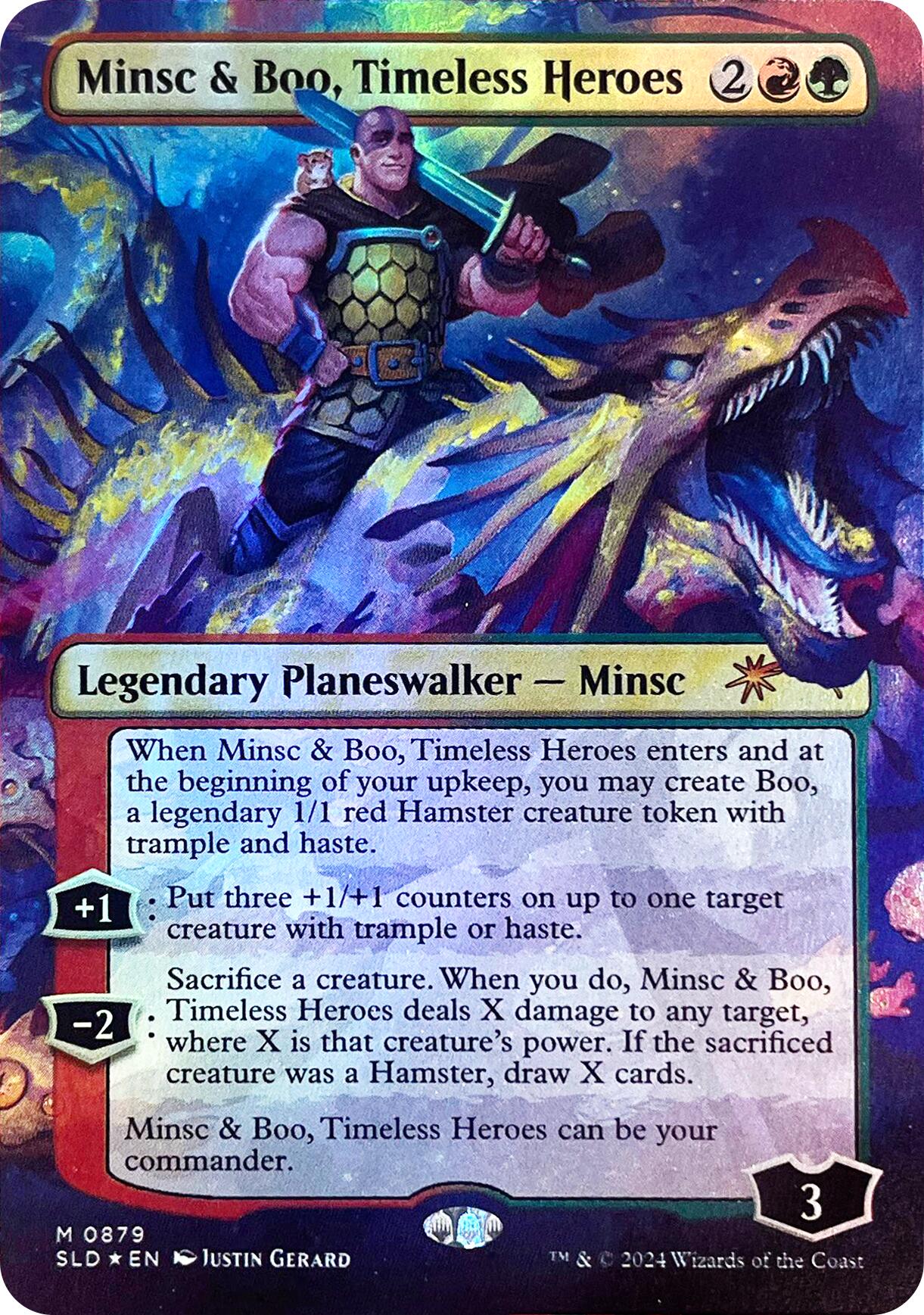 Minsc & Boo, Timeless Heroes (Rainbow Foil) [Secret Lair Drop Series] | Total Play
