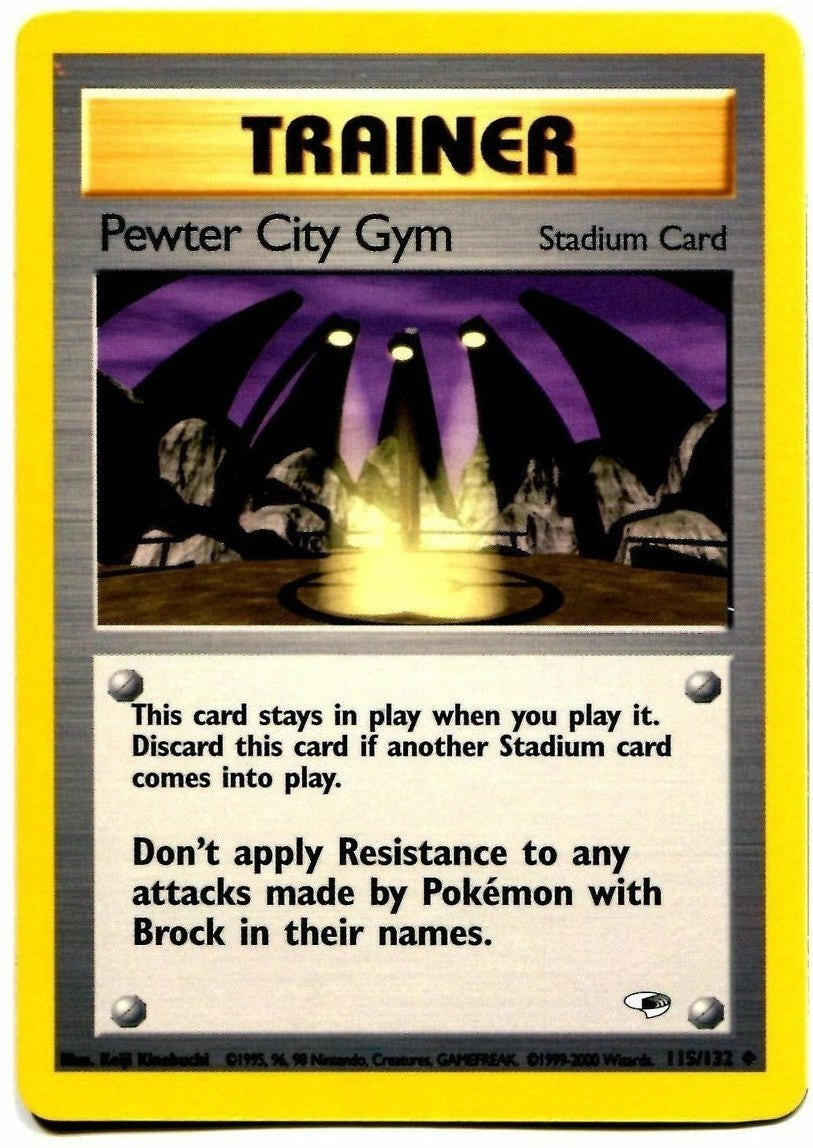 Pewter City Gym (115/132) [Gym Heroes Unlimited] | Total Play