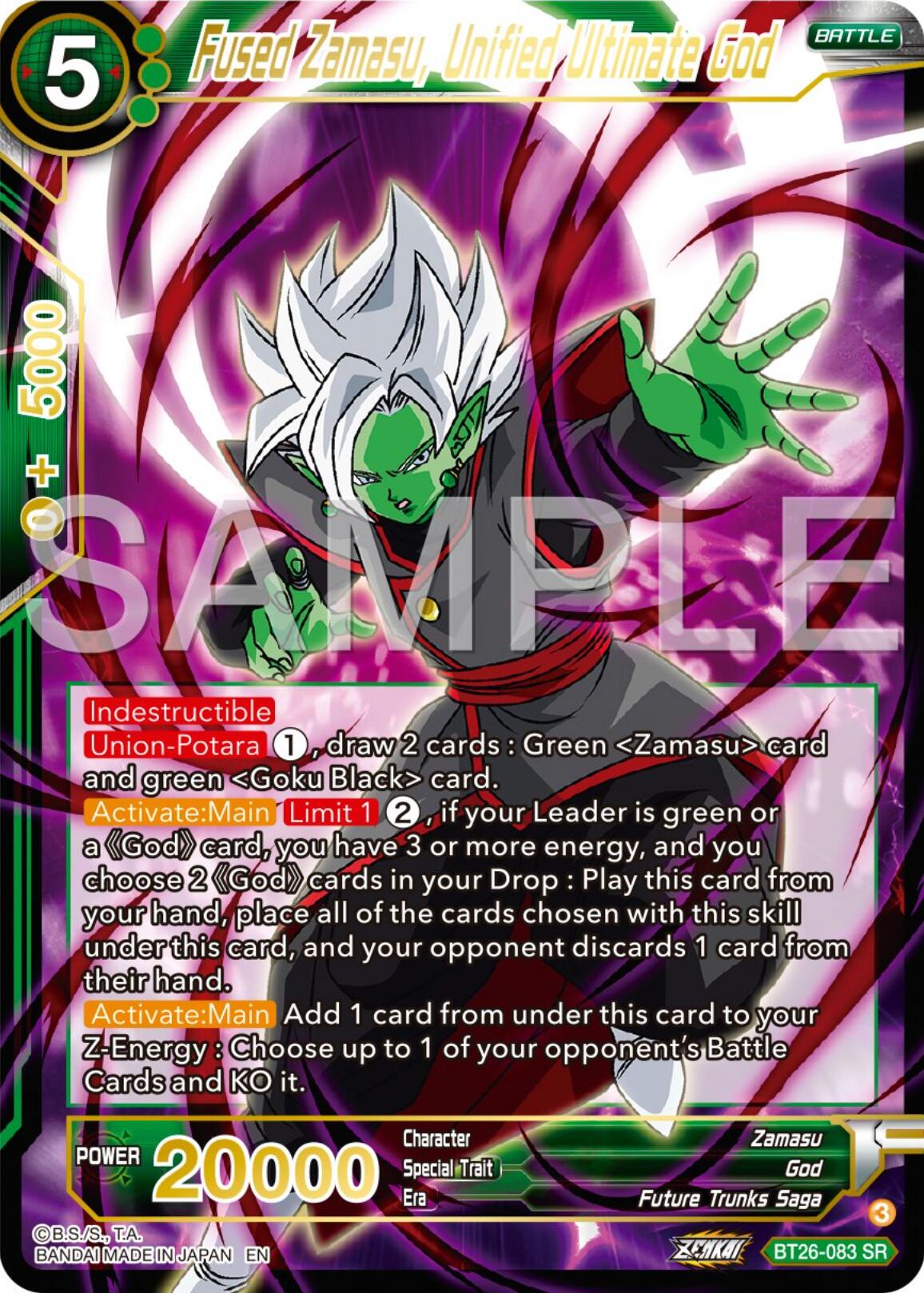 Fused Zamasu, Unified Ultimate God (BT26-083) [Ultimate Advent] | Total Play