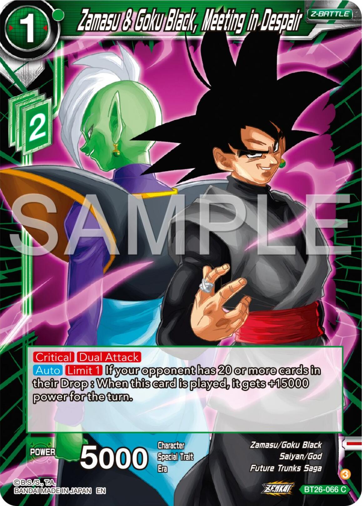 Zamasu & Goku Black, Meeting in Despair (BT26-066) [Ultimate Advent] | Total Play