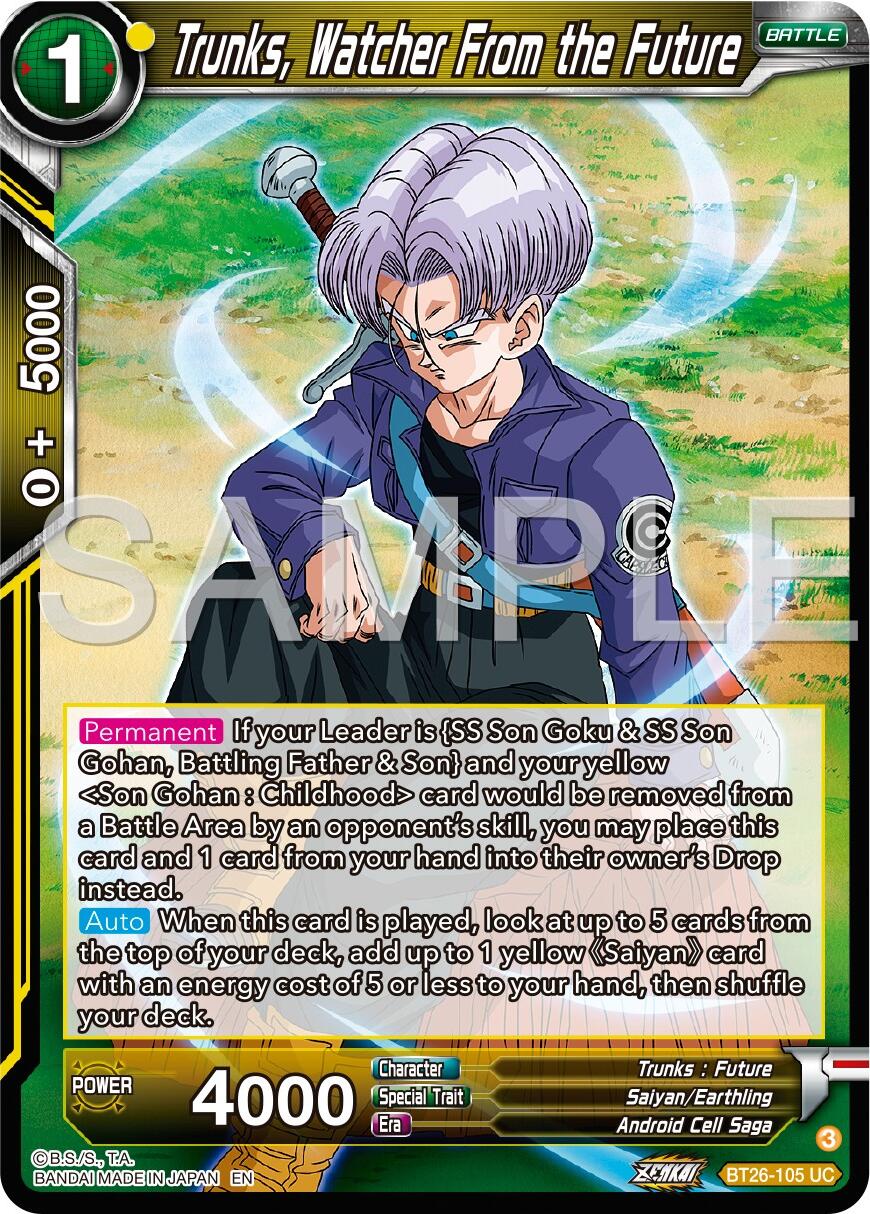 Trunks, Watcher From the Future (BT26-105) [Ultimate Advent] | Total Play