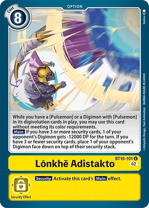 Lonkhe Adistakto [BT10-101] [Xros Encounter] | Total Play