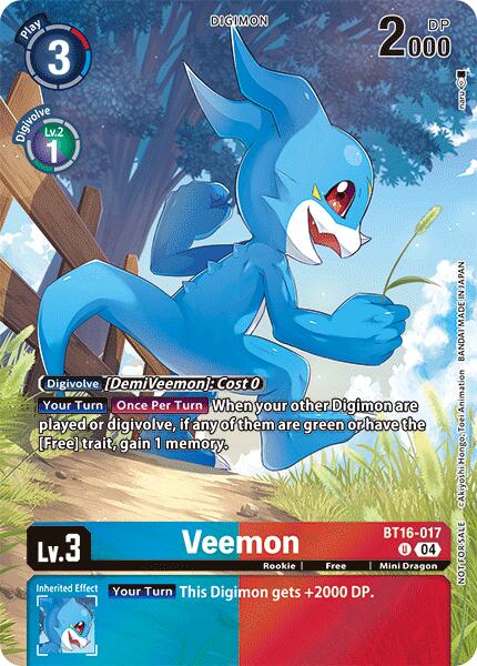 Veemon [BT16-017] (Legend Pack 2024) [Beginning Observer] | Total Play