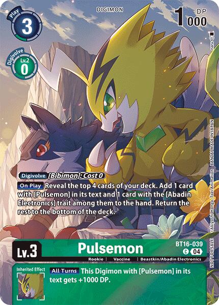 Pulsemon [BT16-039] (Legend Pack 2024) [Beginning Observer] | Total Play