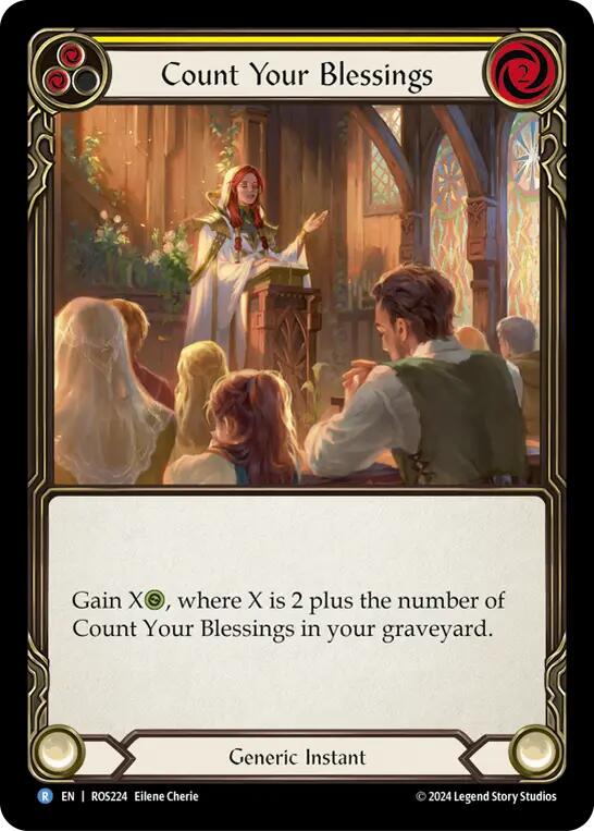 Count Your Blessings (Yellow) [ROS224] (Rosetta)  Rainbow Foil | Total Play
