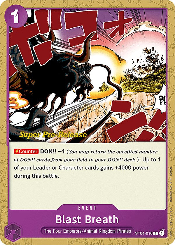 Blast Breath [Super Pre-Release Starter Deck: Animal Kingdom Pirates] | Total Play