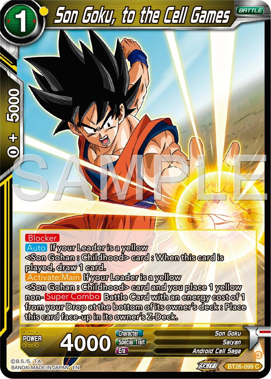 Son Goku, to the Cell Games (BT26-099) [Ultimate Advent] | Total Play