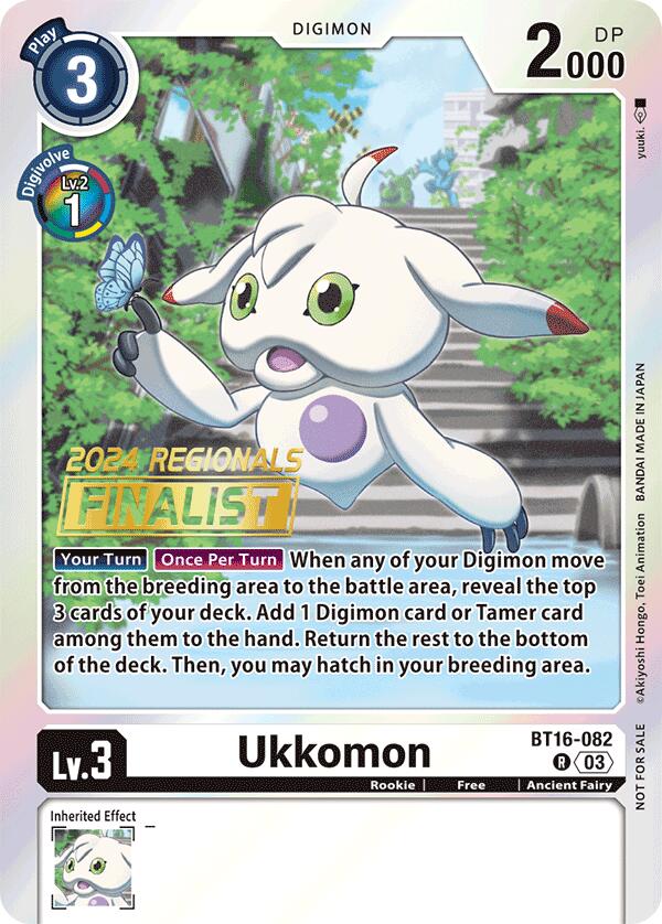 Ukkomon [BT16-082] (2024 Regionals Finalist) [Beginning Observer] | Total Play