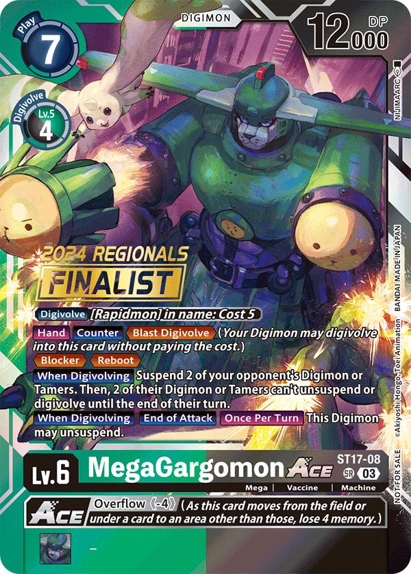 MegaGargomon ACE [ST17-08] (2024 Regionals Finalist) [Starter Deck: Double Typhoon Advanced Deck Set] | Total Play