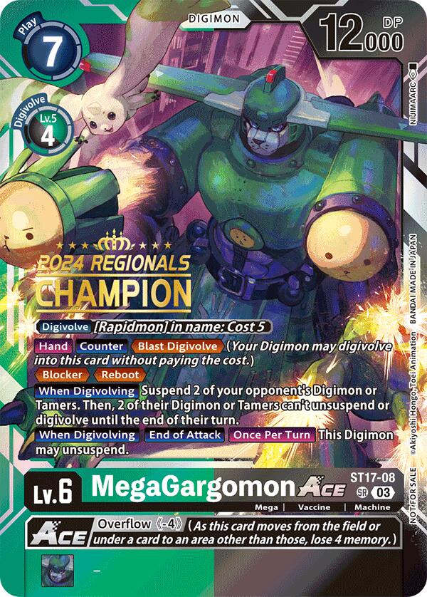 MegaGargomon ACE [ST17-08] (2024 Regionals Champion) [Starter Deck: Double Typhoon Advanced Deck Set] | Total Play