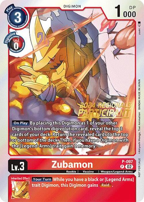 Zubamon [P-097] - P-097 (2024 Regionals Participant) [Promotional Cards] | Total Play