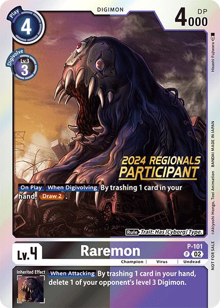 Raremon [P-101] - P-101 (2024 Regionals Participant) [Promotional Cards] | Total Play