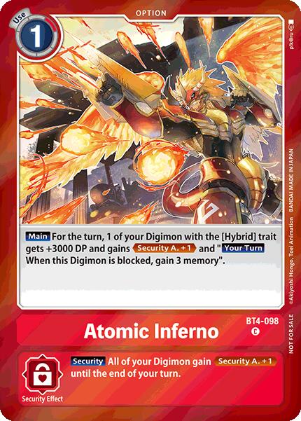 Atomic Inferno [BT4-098] (Event Pack 7) [Great Legend] | Total Play