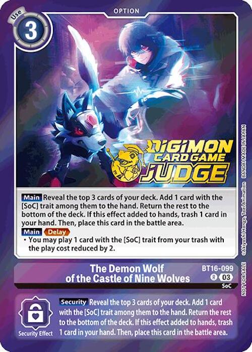 The Demon Wolf of the Castle of Nine Wolves [BT16-099] (Judge Pack 6) [Beginning Observer] | Total Play