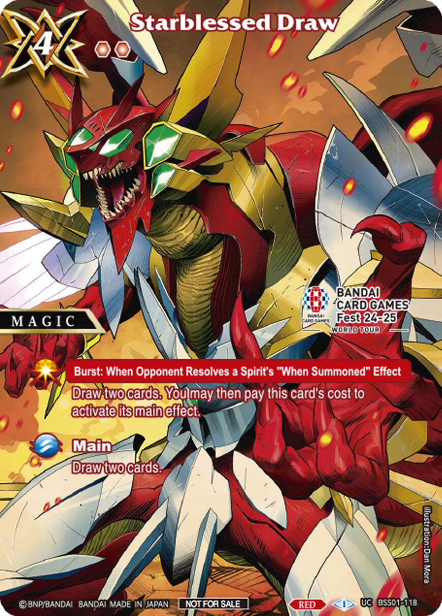 Starblessed Draw (BANDAI Card Games Fest 24-25 World Tour) (BSS01-118) [Battle Spirits Saga Promo Cards] | Total Play