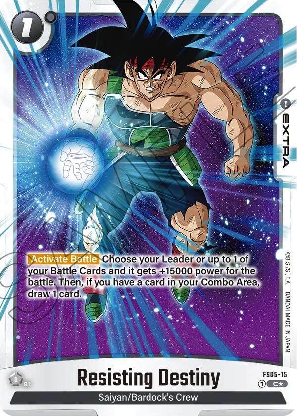 Resisting Destiny (Bonus Pack Alternate Art) [Starter Deck: Bardock] | Total Play