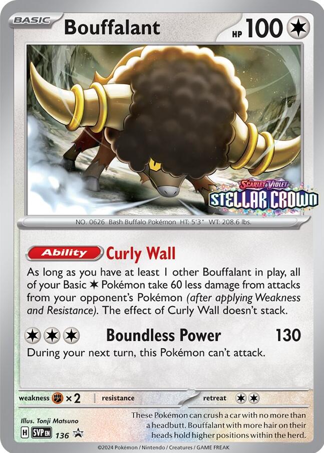 Bouffalant (SVP136) [Scarlet & Violet: Black Star Promos] | Total Play