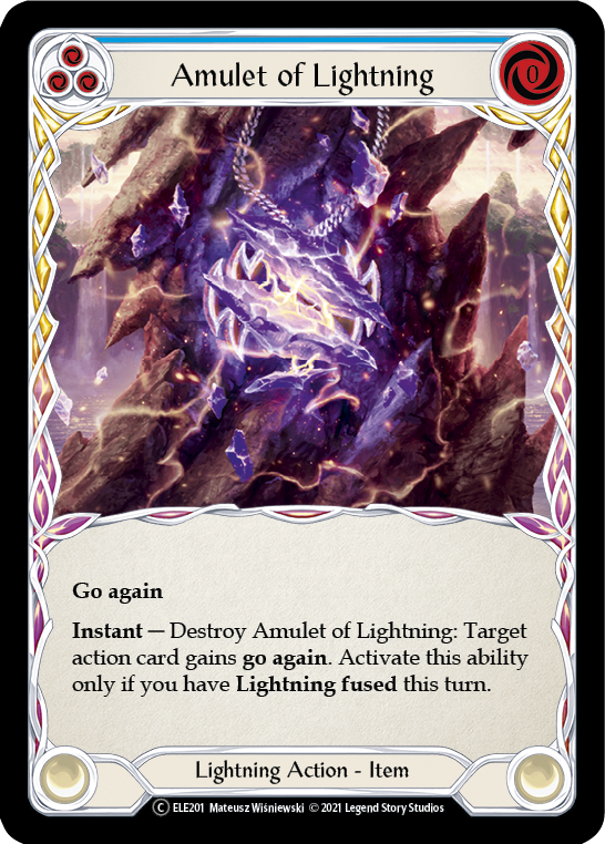 Amulet of Lightning [U-ELE201] (Tales of Aria Unlimited)  Unlimited Normal | Total Play