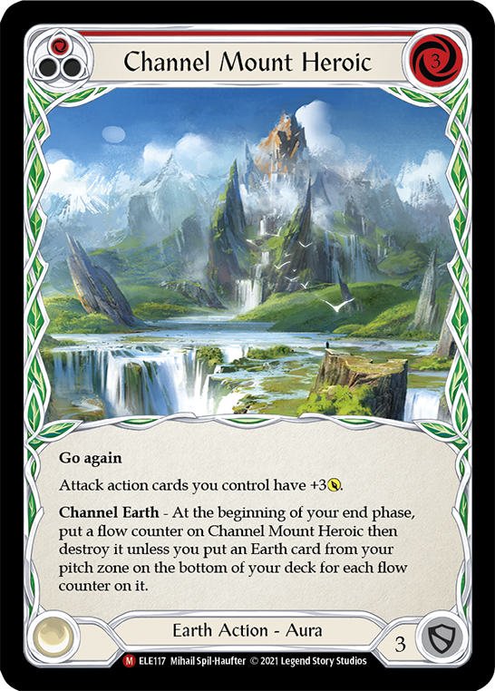 Channel Mount Heroic [ELE117] (Tales of Aria)  1st Edition Rainbow Foil | Total Play