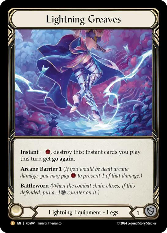 Lightning Greaves [ROS071] (Rosetta)  Rainbow Foil | Total Play