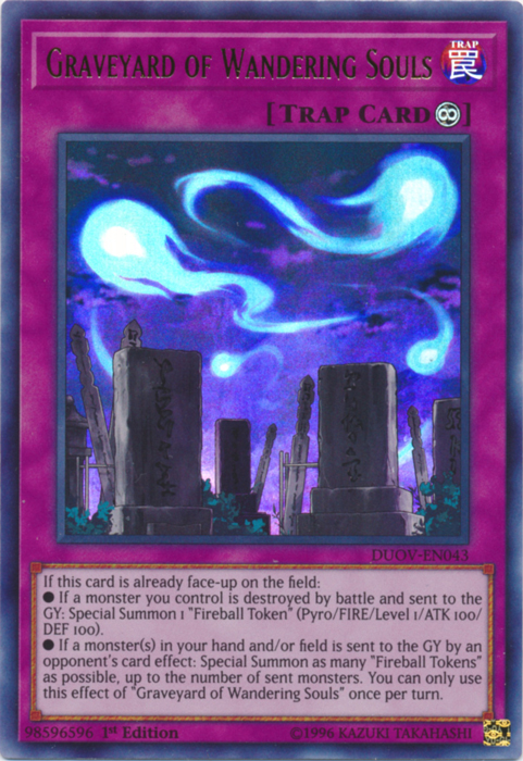Graveyard of Wandering Souls [DUOV-EN043] Ultra Rare | Total Play