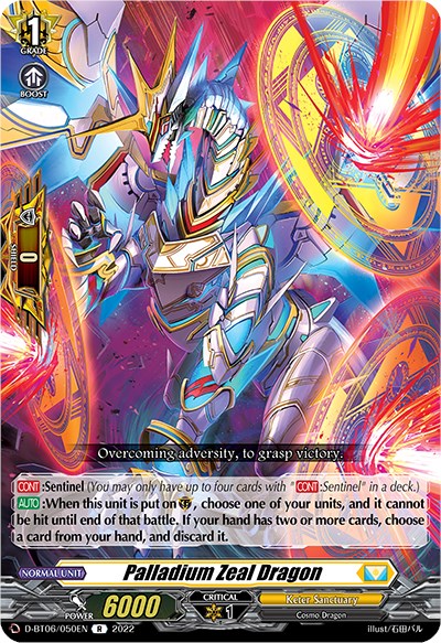 Palladium Zeal Dragon (D-BT06/050EN) [Blazing Dragon Reborn] | Total Play