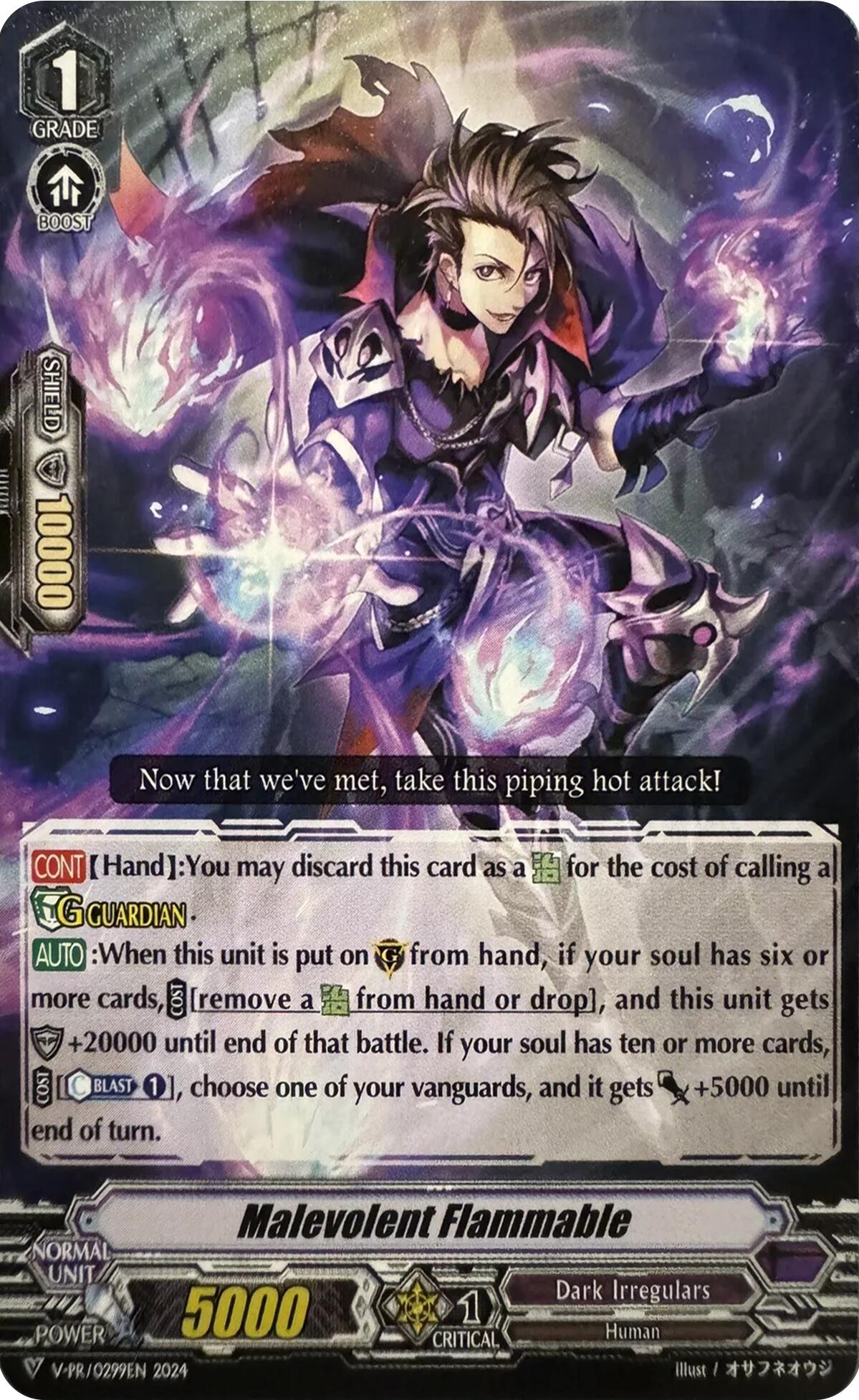 Malevolent Flammable (V-PR/0299EN) [V Promo Cards] | Total Play