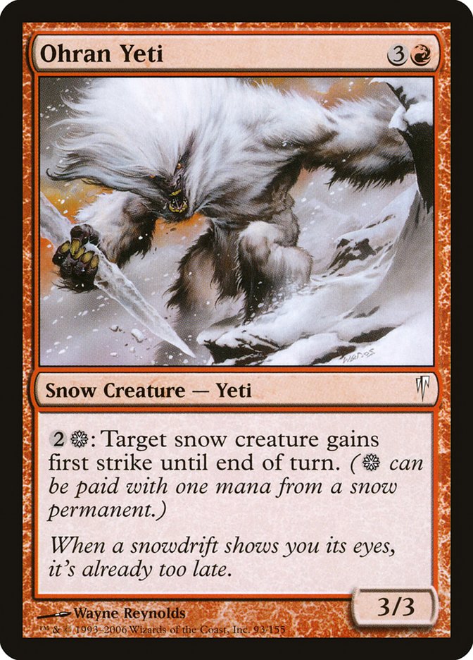 Ohran Yeti [Coldsnap] | Total Play