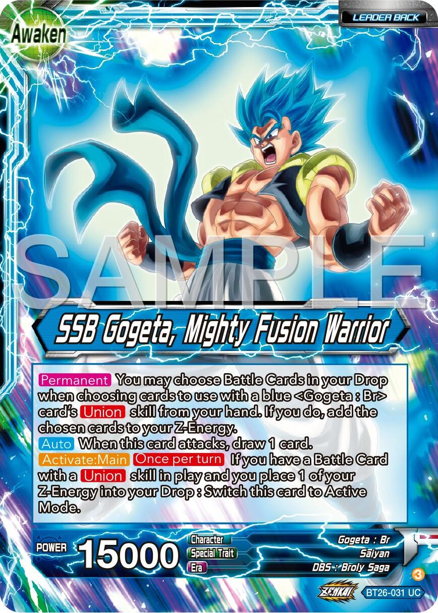 Gogeta // SSB Gogeta, Mighty Fusion Warrior (BT26-031) [Ultimate Advent] | Total Play