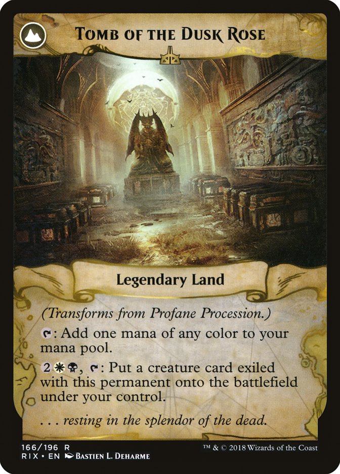 Profane Procession // Tomb of the Dusk Rose [Rivals of Ixalan] | Total Play