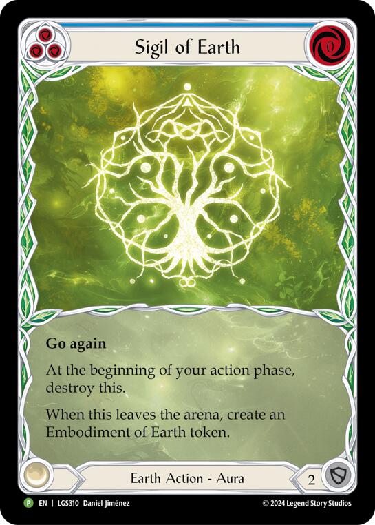 Sigil of Earth (Extended Art) [LGS310] (Promo)  Rainbow Foil | Total Play