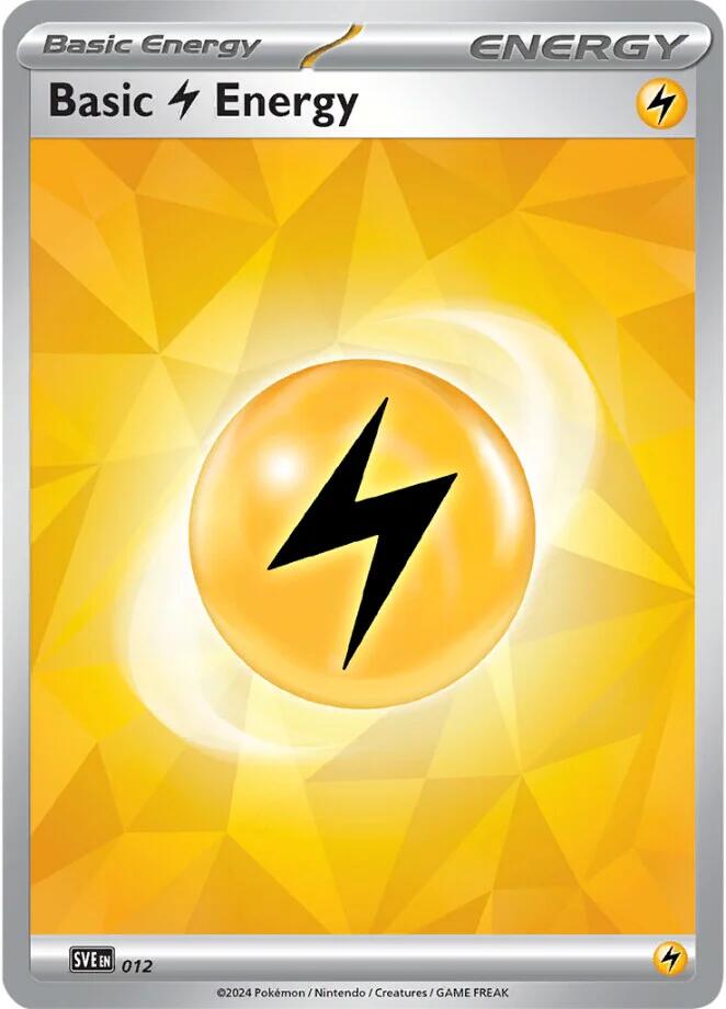 Basic Lightning Energy (012)(Holo) [Scarlet & Violet: Stellar Crown] | Total Play