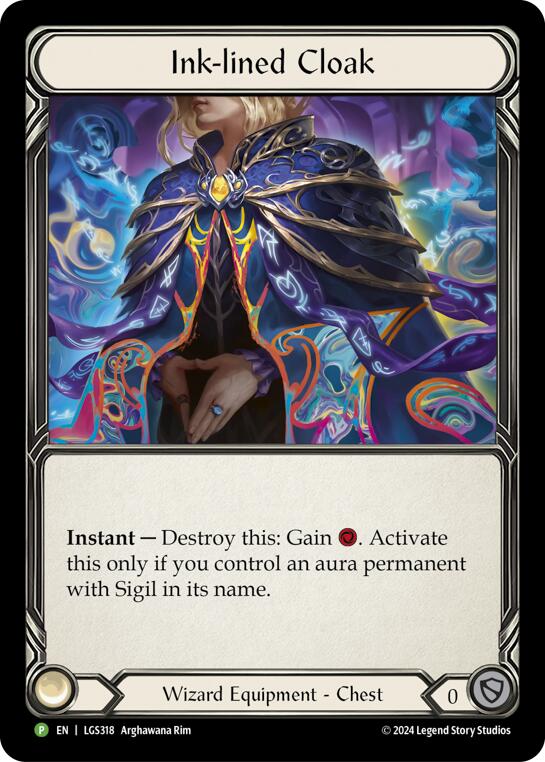 Ink-lined Cloak [LGS318] (Promo)  Rainbow Foil | Total Play