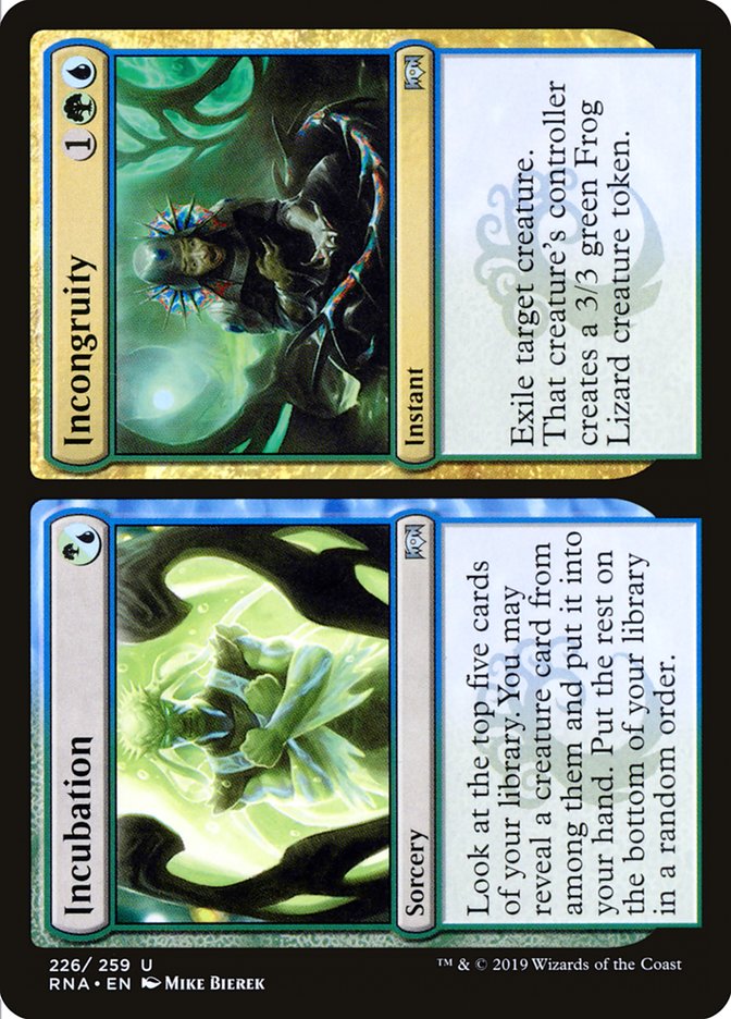 Incubation // Incongruity [Ravnica Allegiance] | Total Play