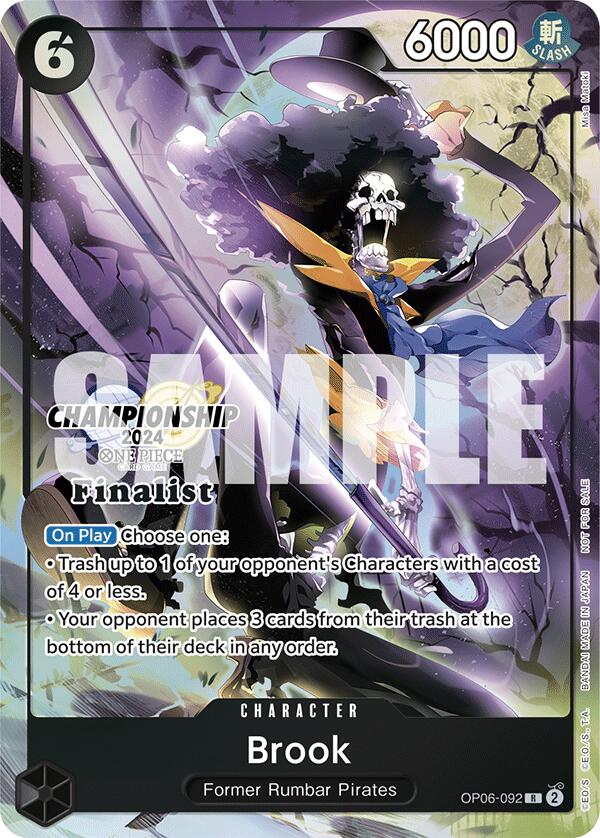 Brook (Championship 2024 Finalist Card Set) [One Piece Promotion Cards] | Total Play