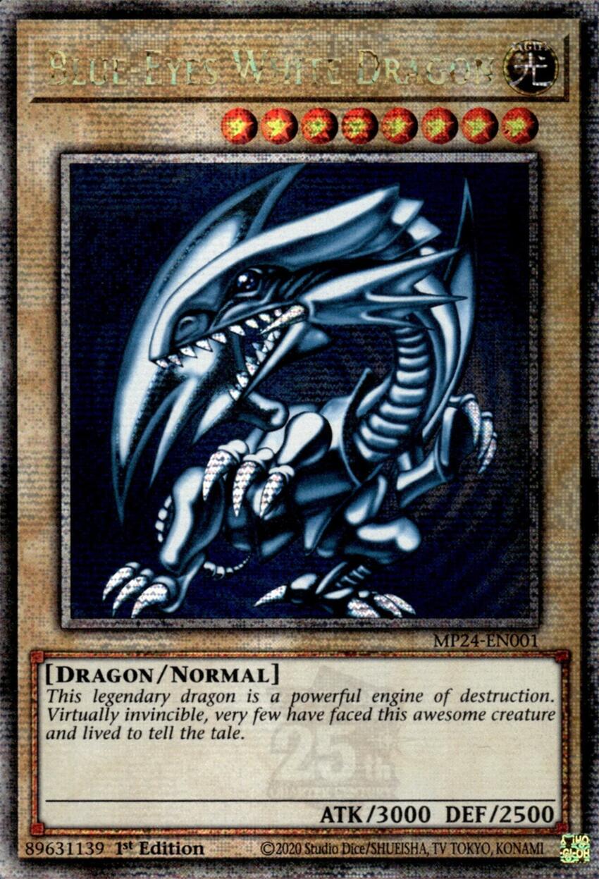 Blue-Eyes White Dragon [MP24-EN001] Quarter Century Secret Rare | Total Play