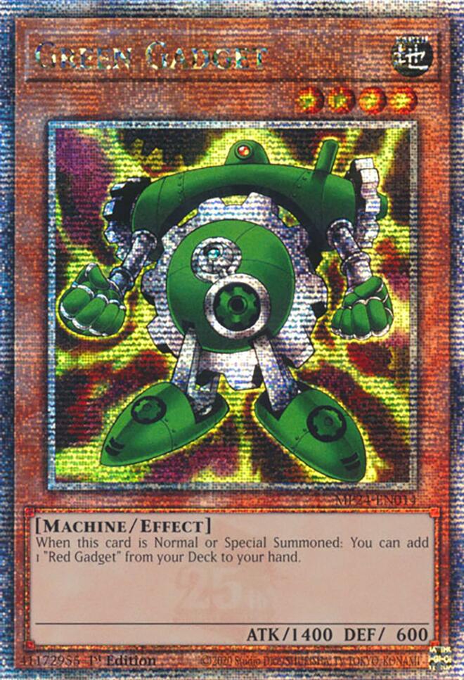 Green Gadget [MP24-EN014] Quarter Century Secret Rare | Total Play